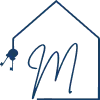 Logo for Services - A house outline with the letter 'M' inside, representing property services.